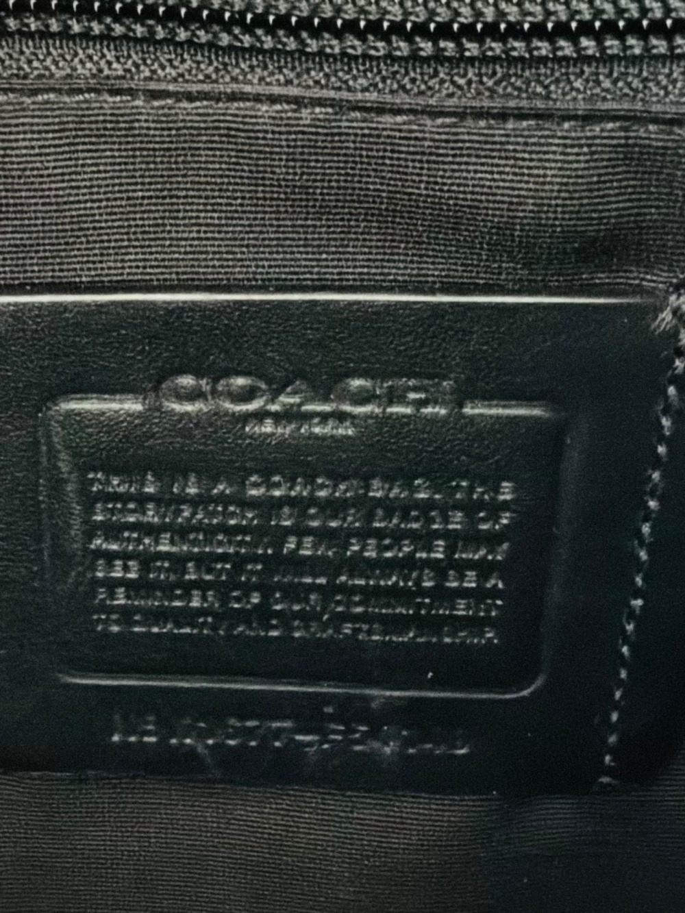 COACH Henry Messenger Bag in Black Pebbled Leather F54149 Fits 15” x 11” x 3.5” - Picture 10 of 10